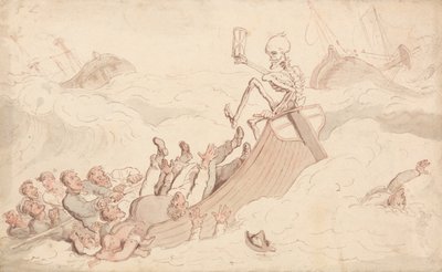 Death Turned Pilot by Thomas Rowlandson